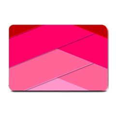 Geometric Shapes Magenta Pink Rose Small Doormat  by Celenk