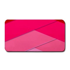 Geometric Shapes Magenta Pink Rose Medium Bar Mats by Celenk