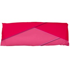 Geometric Shapes Magenta Pink Rose Body Pillow Case Dakimakura (two Sides) by Celenk