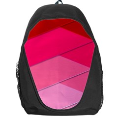 Geometric Shapes Magenta Pink Rose Backpack Bag by Celenk