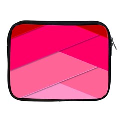 Geometric Shapes Magenta Pink Rose Apple Ipad 2/3/4 Zipper Cases by Celenk