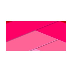 Geometric Shapes Magenta Pink Rose Yoga Headband by Celenk