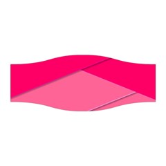 Geometric Shapes Magenta Pink Rose Stretchable Headband by Celenk