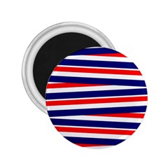 Red White Blue Patriotic Ribbons 2 25  Magnets by Celenk