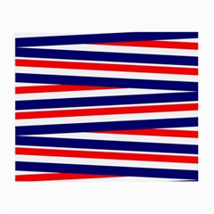 Red White Blue Patriotic Ribbons Small Glasses Cloth by Celenk