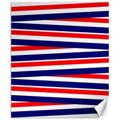 Red White Blue Patriotic Ribbons Canvas 20  X 24   by Celenk