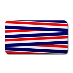 Red White Blue Patriotic Ribbons Medium Bar Mats by Celenk