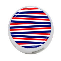 Red White Blue Patriotic Ribbons 4-port Usb Hub (one Side) by Celenk