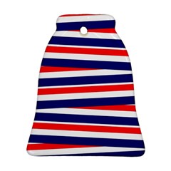 Red White Blue Patriotic Ribbons Ornament (bell) by Celenk