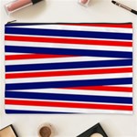 Red White Blue Patriotic Ribbons Cosmetic Bag (XXXL)  Front