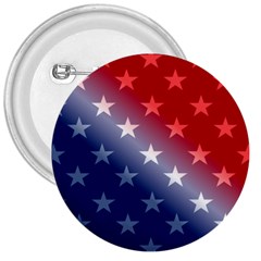 America Patriotic Red White Blue 3  Buttons by Celenk