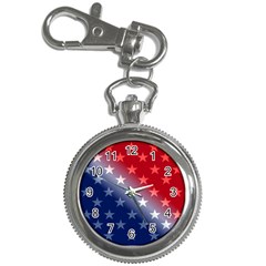 America Patriotic Red White Blue Key Chain Watches by Celenk