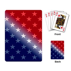 America Patriotic Red White Blue Playing Card by Celenk