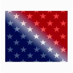 America Patriotic Red White Blue Small Glasses Cloth (2-side) by Celenk