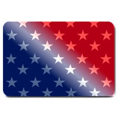 America Patriotic Red White Blue Large Doormat  by Celenk