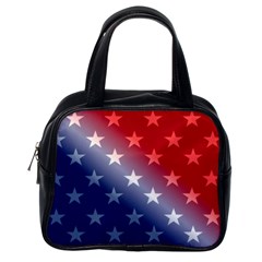 America Patriotic Red White Blue Classic Handbags (one Side) by Celenk