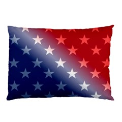 America Patriotic Red White Blue Pillow Case by Celenk