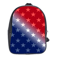 America Patriotic Red White Blue School Bag (large) by Celenk