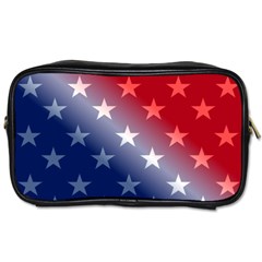 America Patriotic Red White Blue Toiletries Bags by Celenk