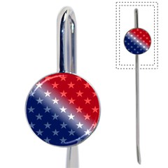 America Patriotic Red White Blue Book Mark by Celenk