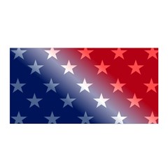 America Patriotic Red White Blue Satin Wrap by Celenk