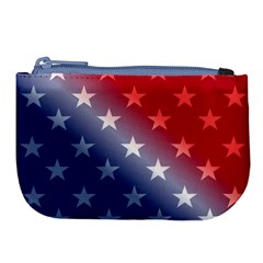 America Patriotic Red White Blue Large Coin Purse by Celenk