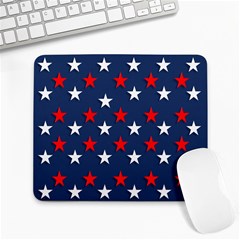 Patriotic Colors America Usa Red Large Mousepads by Celenk