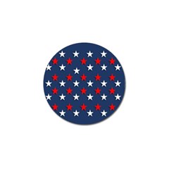 Patriotic Colors America Usa Red Golf Ball Marker by Celenk