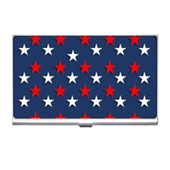 Patriotic Colors America Usa Red Business Card Holders by Celenk