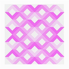 Geometric Chevrons Angles Pink Medium Glasses Cloth by Celenk