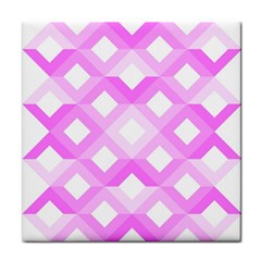 Geometric Chevrons Angles Pink Face Towel by Celenk