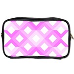 Geometric Chevrons Angles Pink Toiletries Bags Front