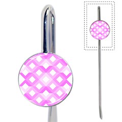 Geometric Chevrons Angles Pink Book Mark