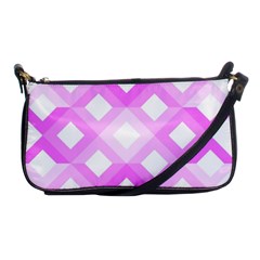 Geometric Chevrons Angles Pink Shoulder Clutch Bags by Celenk