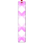 Geometric Chevrons Angles Pink Large Book Marks Front