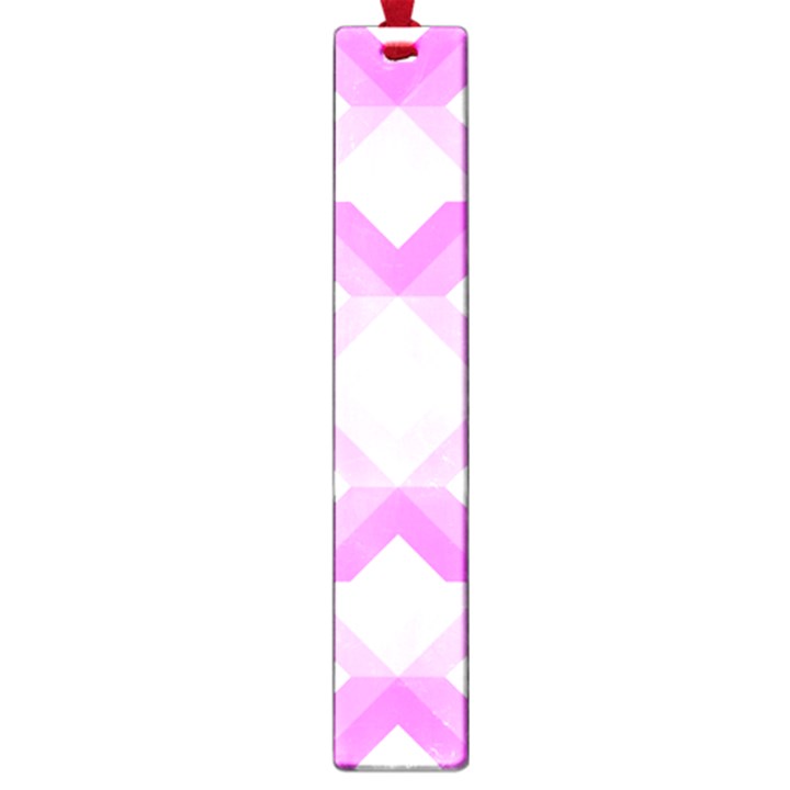 Geometric Chevrons Angles Pink Large Book Marks