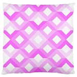 Geometric Chevrons Angles Pink Standard Flano Cushion Case (Two Sides) Front