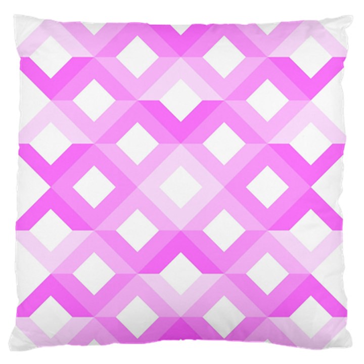 Geometric Chevrons Angles Pink Standard Flano Cushion Case (Two Sides)