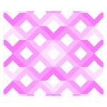 Geometric Chevrons Angles Pink Double Sided Flano Blanket (Small)  50 x40  Blanket Front