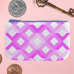 Geometric Chevrons Angles Pink Large Coin Purse by Celenk