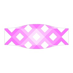 Geometric Chevrons Angles Pink Stretchable Headband