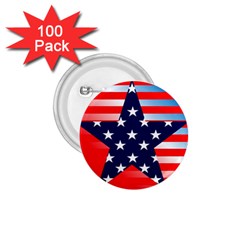 Patriotic American Usa Design Red 1 75  Buttons (100 Pack)  by Celenk