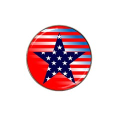 Patriotic American Usa Design Red Hat Clip Ball Marker (10 Pack) by Celenk