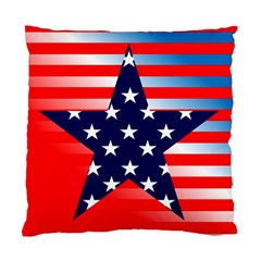 Patriotic American Usa Design Red Standard Cushion Case (one Side) by Celenk