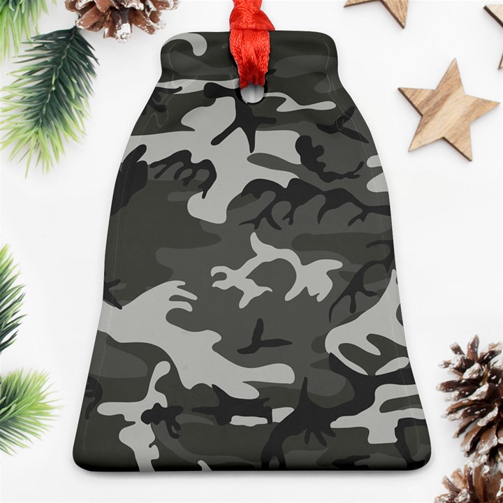 Camouflage Pattern Disguise Army Ornament (Bell)