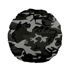 Camouflage Pattern Disguise Army Standard 15  Premium Round Cushions by Celenk