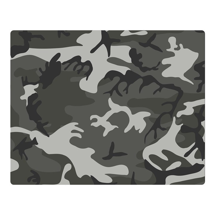 Camouflage Pattern Disguise Army Double Sided Flano Blanket (Large) 