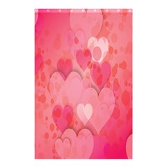 Pink Hearts Pattern Shower Curtain 48  X 72  (small)  by Celenk