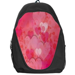 Pink Hearts Pattern Backpack Bag by Celenk