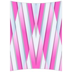 Geometric 3d Design Pattern Pink Back Support Cushion